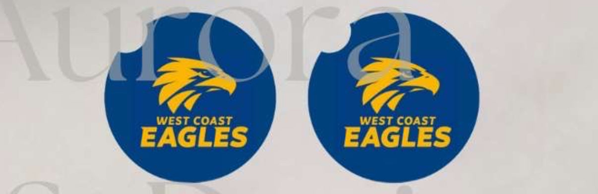AFL Footy Car Coasters