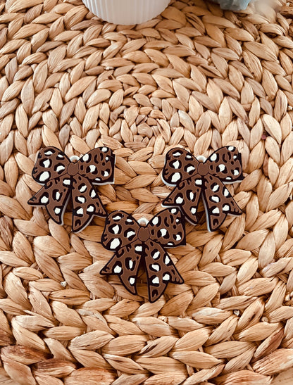 Leopard Bow Can Opener - (Keychain)