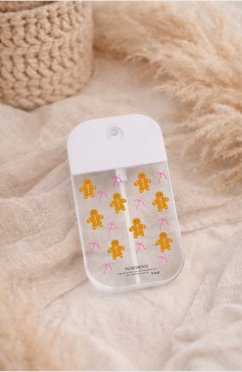 Hand Sanitizer Spray - Ginger Bread & Bows