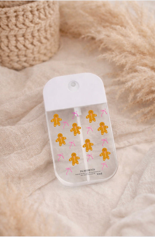 Hand Sanitizer Spray - Ginger Bread & Bows