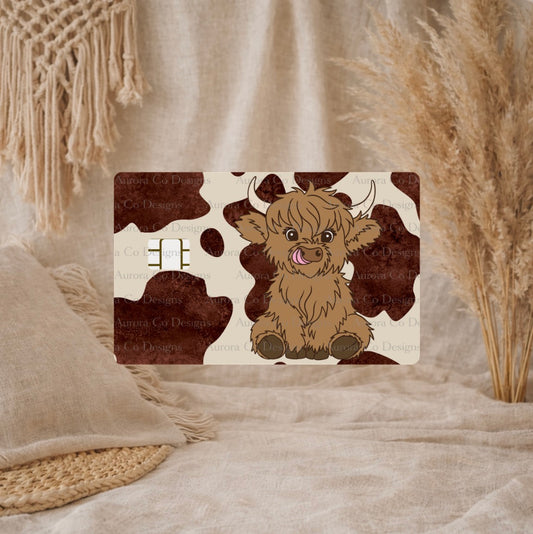 Bank Card Wrap - Highland Cow