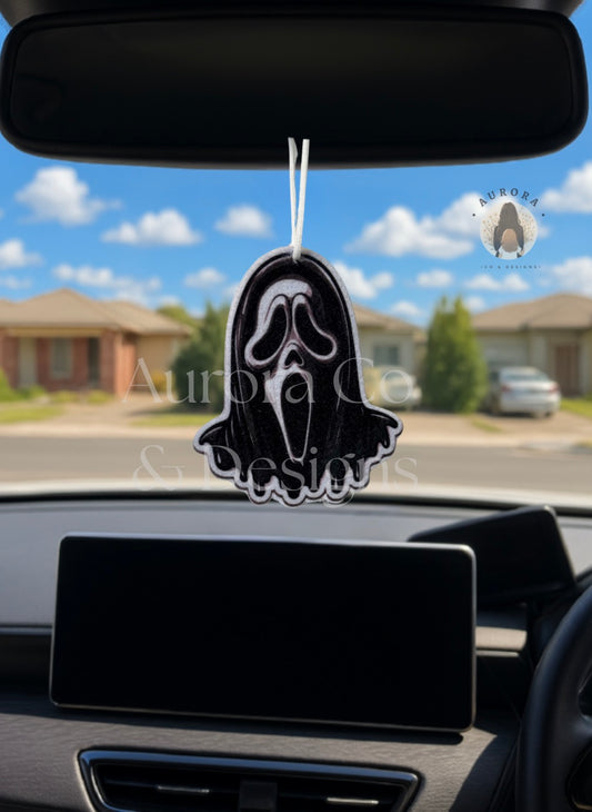 Black Ghostface Air Freshener