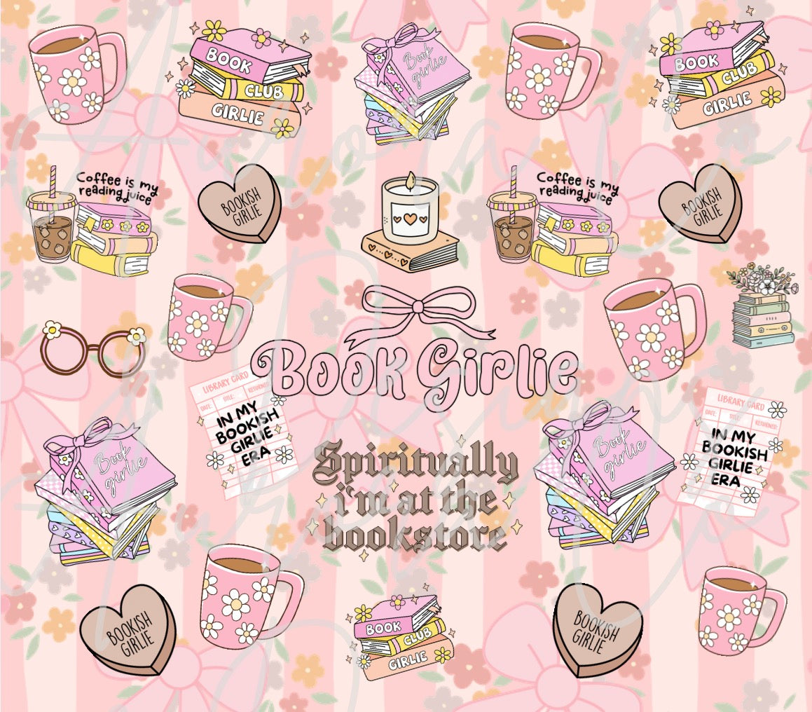 20oz Sublimation Print #45 - Book Girly
