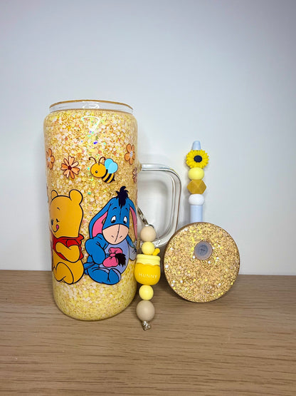 Winnie & Friends Honey Bee Bundle – 16oz Glass Cup Set