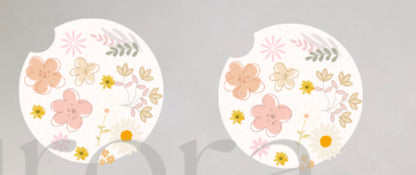 Flower Car Coasters