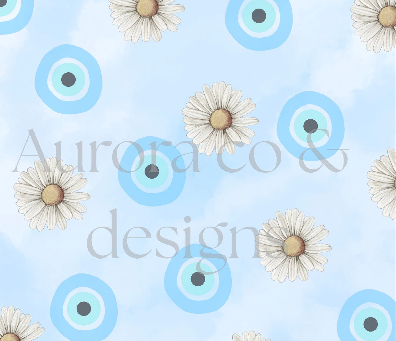 20oz Sublimation Print #33 - Daisy Evil Eye