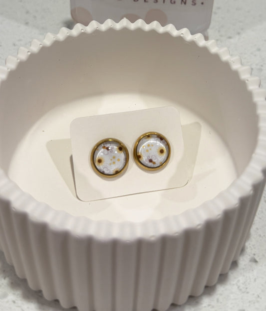 Handmade Stud Earrings - Bee