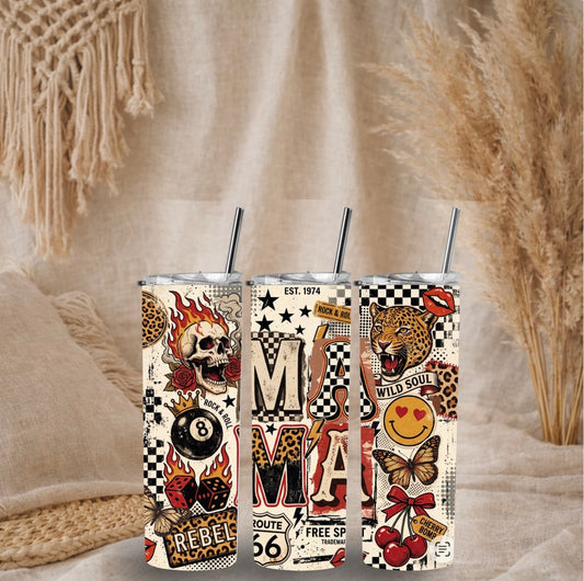 Vintage Wild Soul
 Mama - 20oz Tumbler