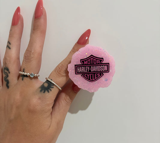 Pink Harley Davidson Pop Socket