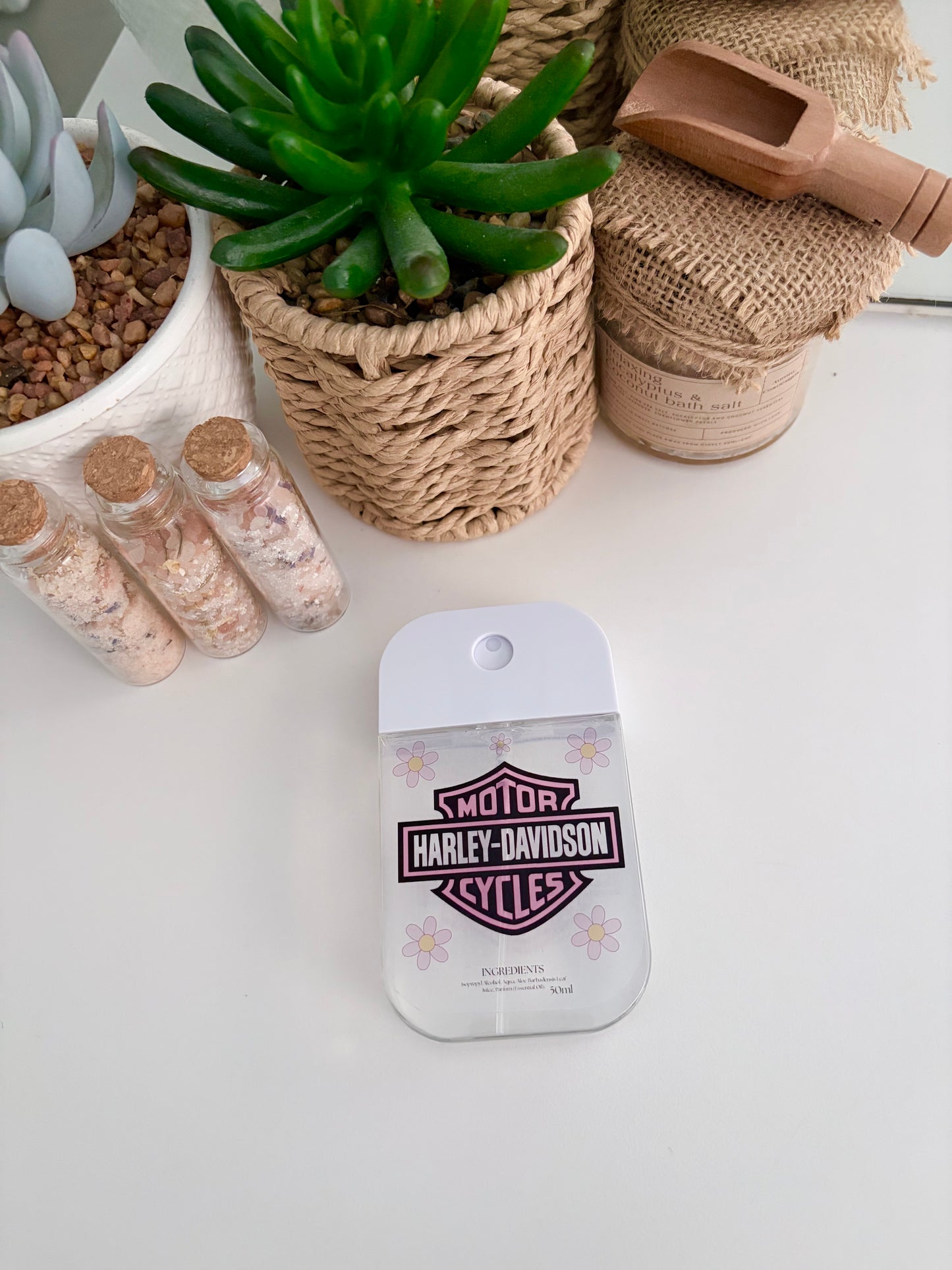 Hand Sanitizer Spray - Pink Harley Davidson