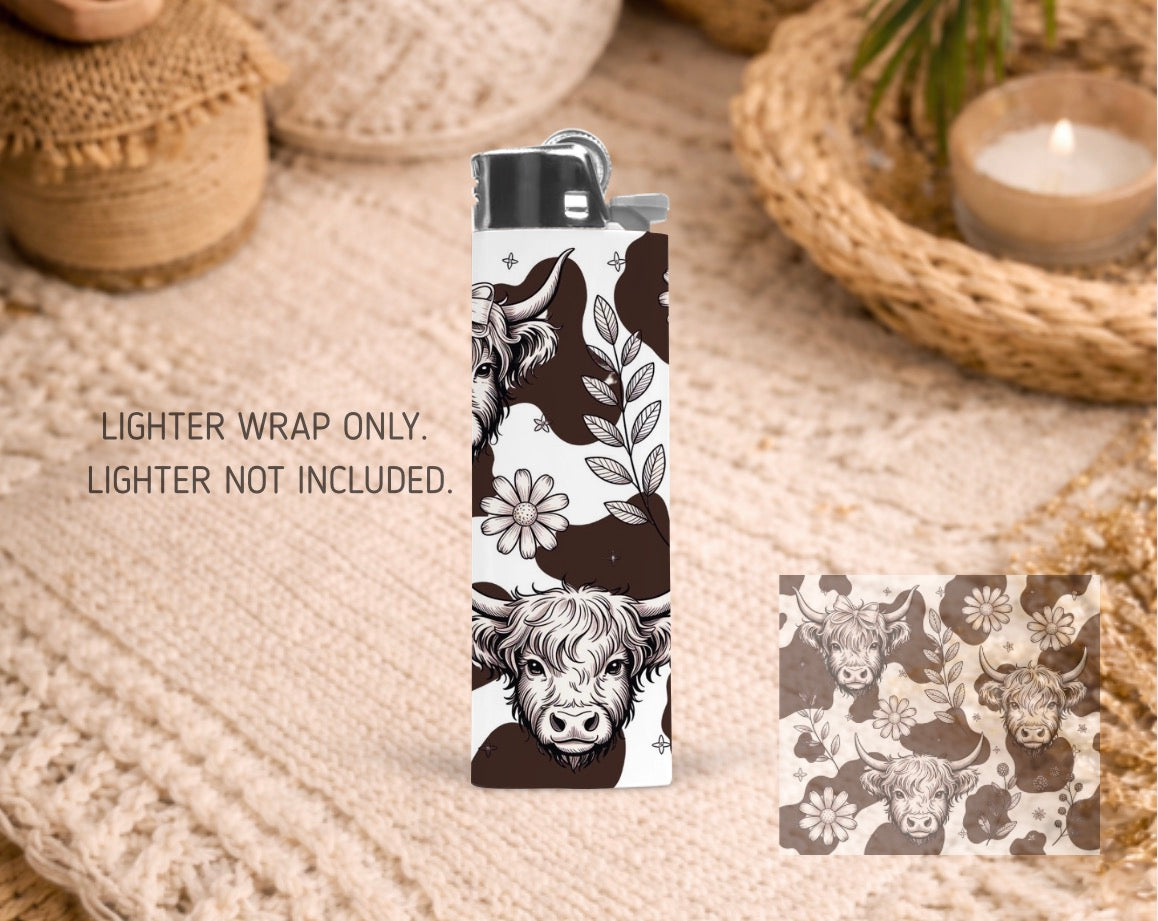 BIC Lighter Wrap #88 - Highland Cow