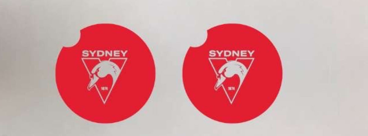 AFL Footy Car Coasters