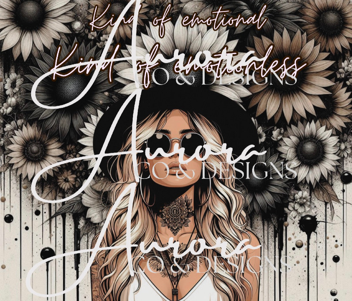 20oz Insulated Cup- Kind Of Emotional, Kind Of Emotionless