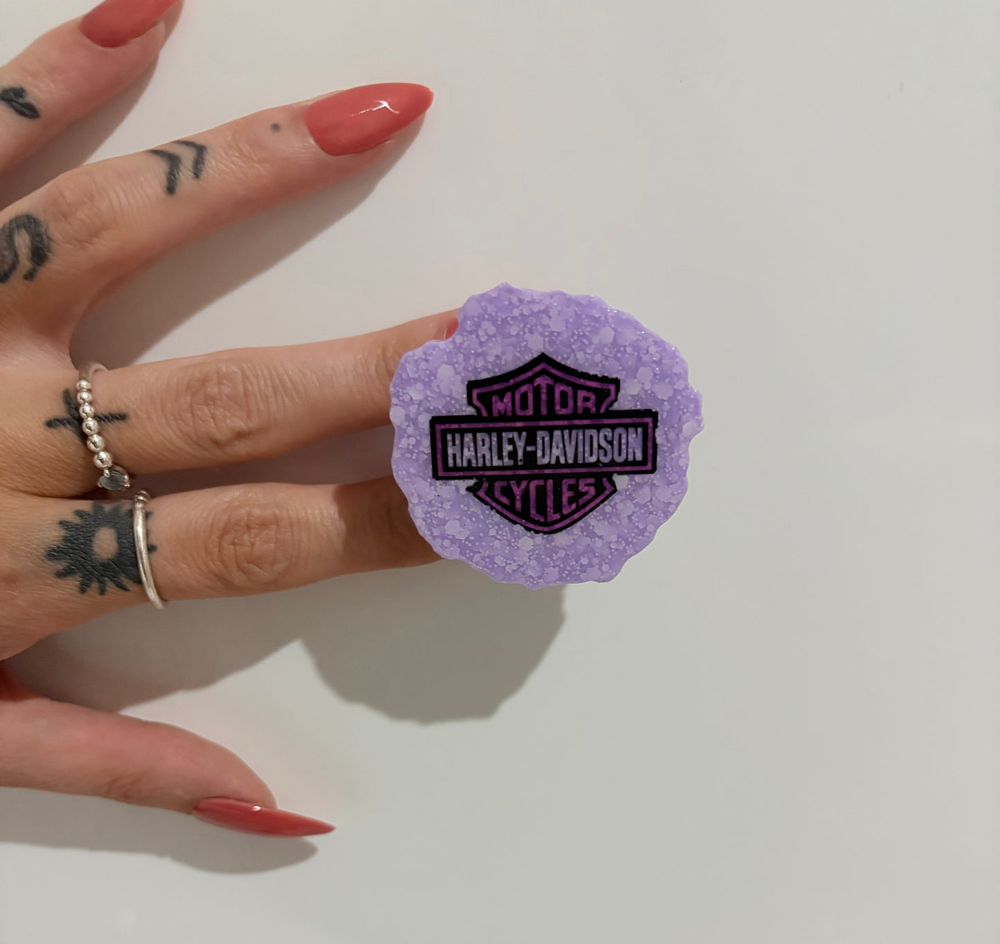 Purple Harley Davidson Pop Socket
