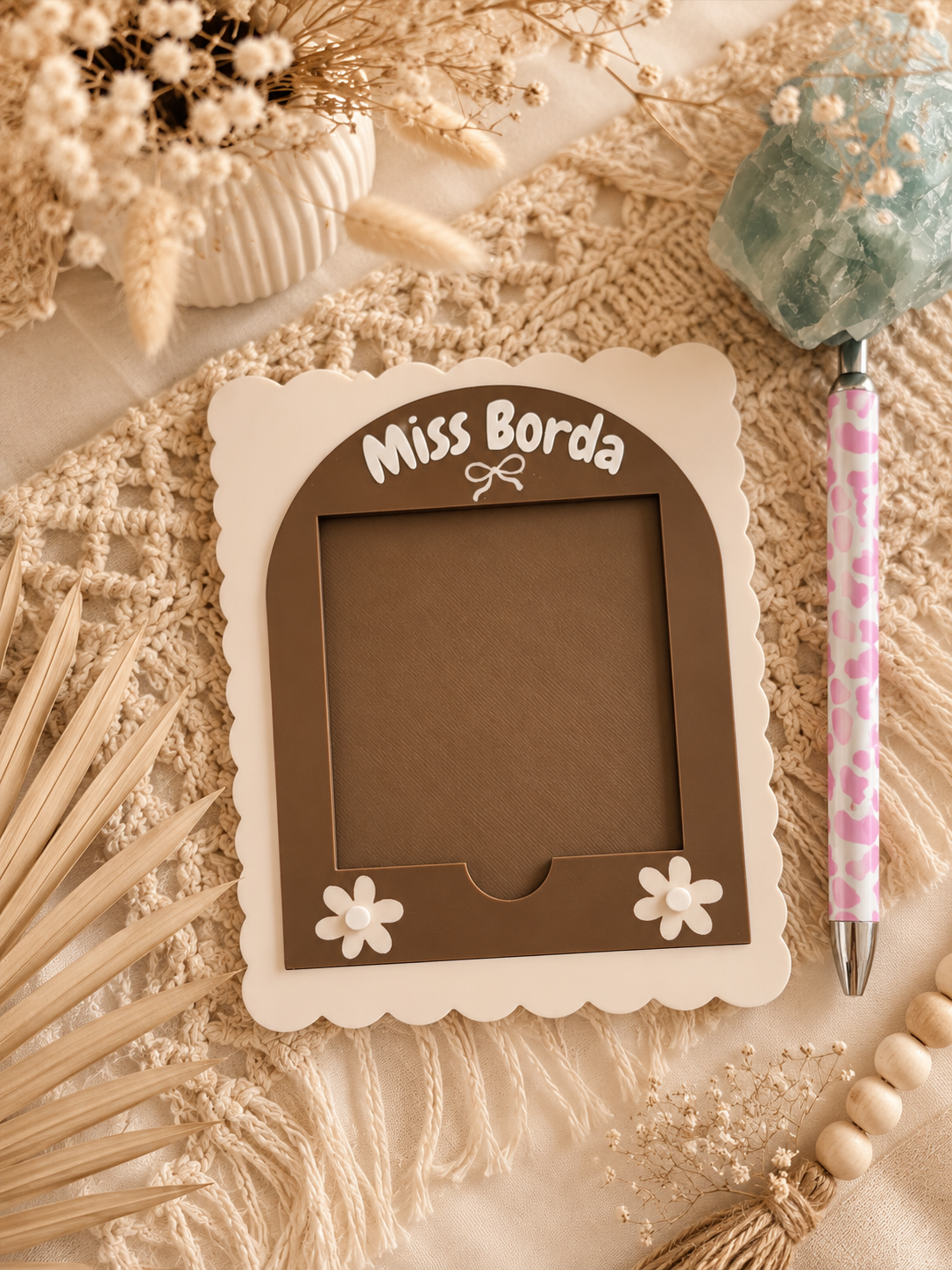Personalised Sticky Note Holder