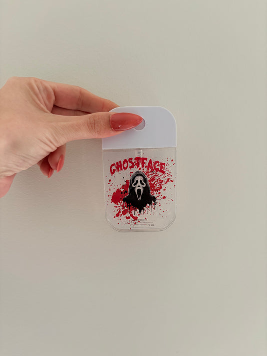 Hand Sanitizer Spray - Ghost Face Black & Red