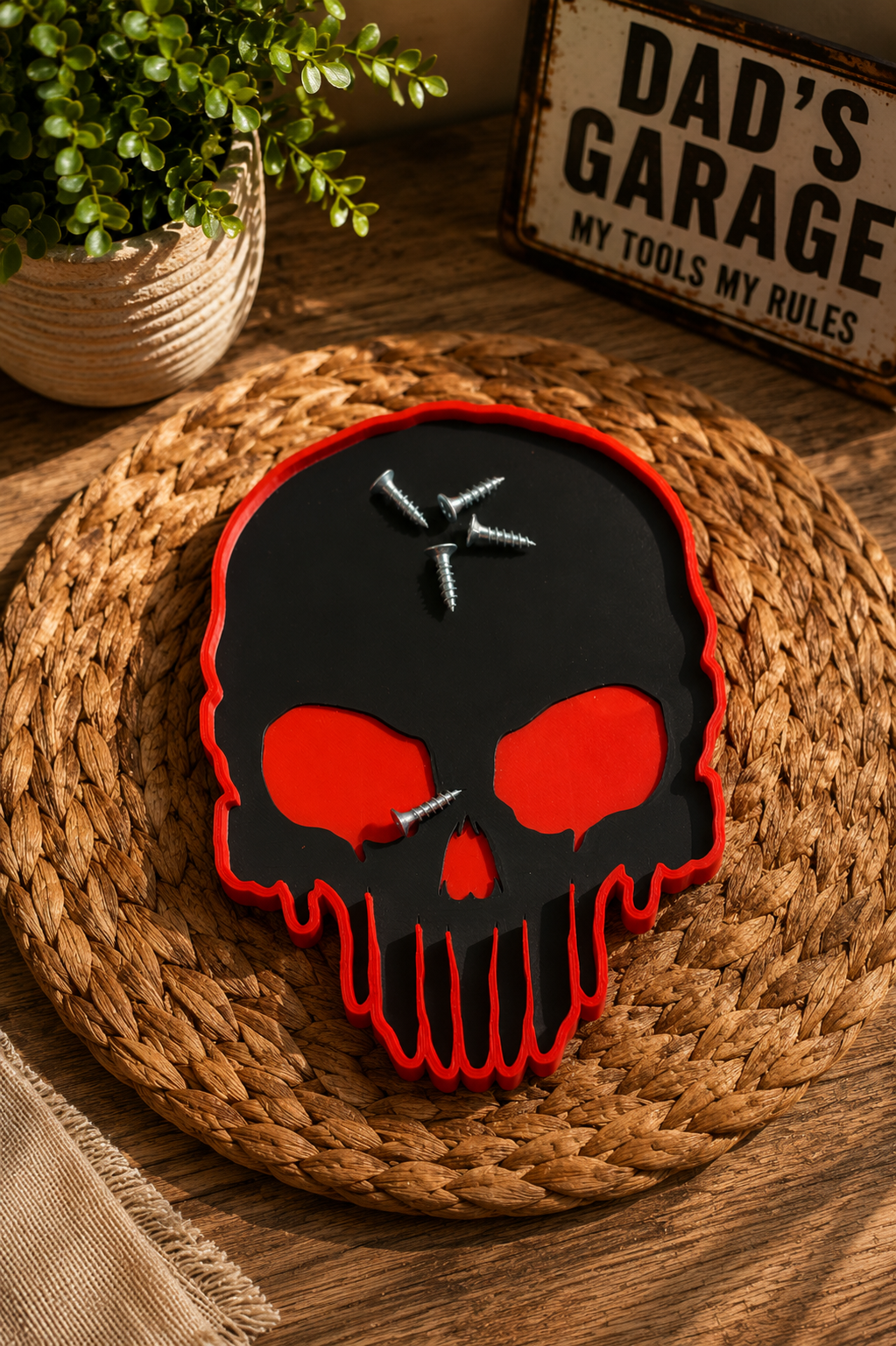 Skull Magnetic Screw Tray