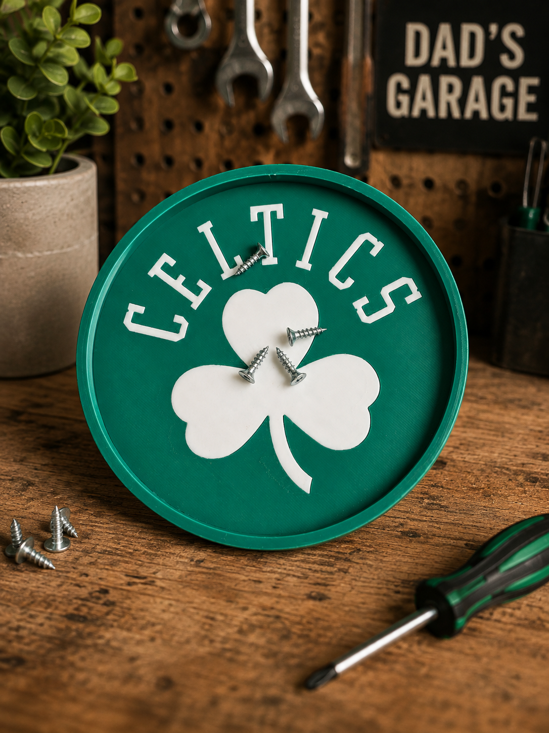 Celtics 3D Printed Magnetic Screw Tray