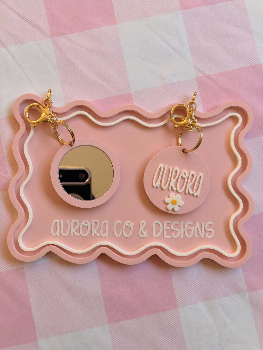 Personalised Mirror Keychain