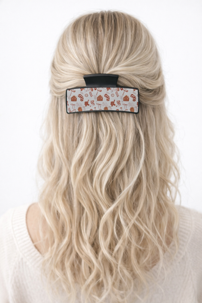 Christmas Boho Claw Clip