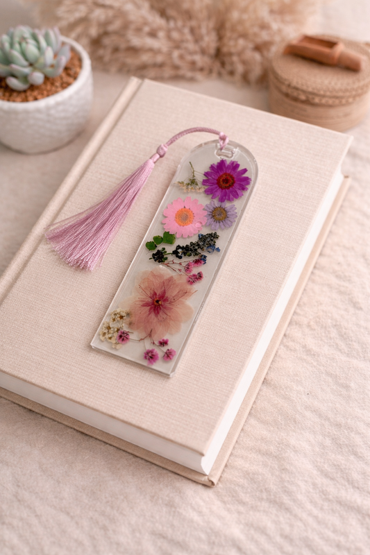 Pink Flower Bookmark