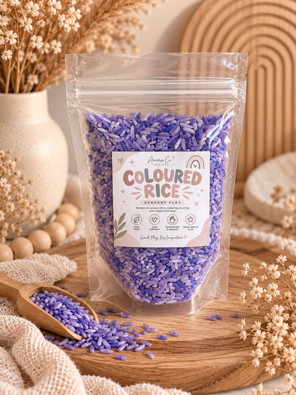 Coloured Sensory Rice – 140g