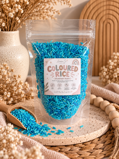 Coloured Sensory Rice – 140g