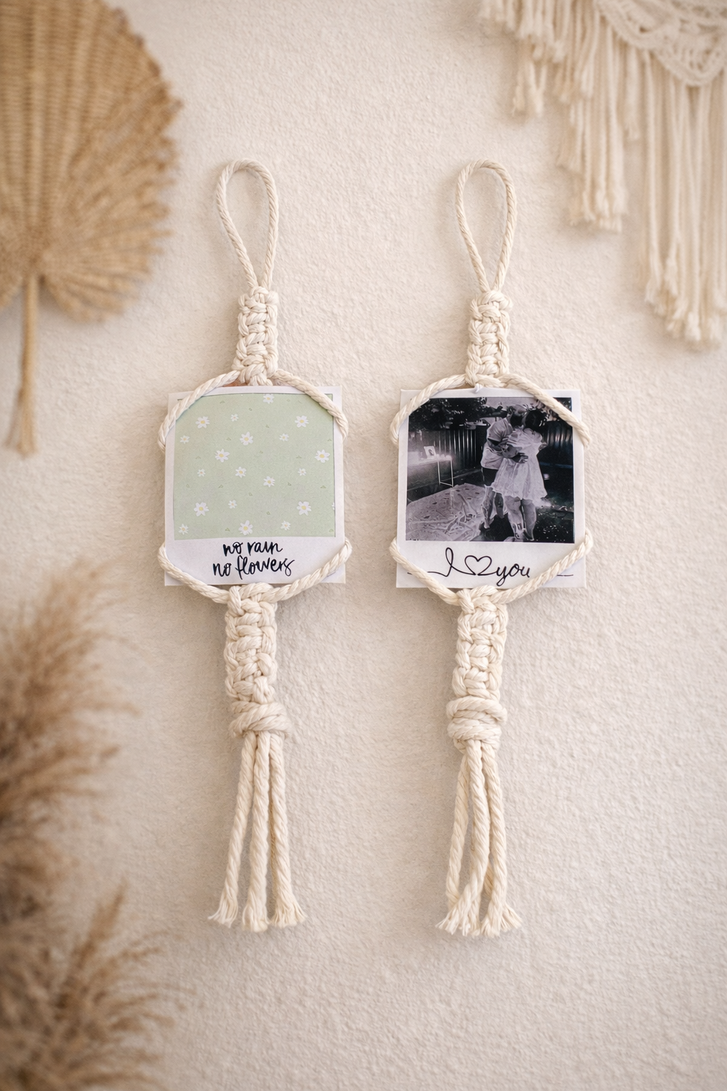 Personalised Macrame Photo Wall Hanger