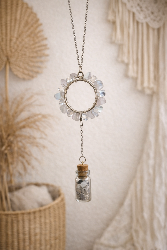🌸 Love & Calm Car Hanging Charm 💗 - Shorter Hanging Chain
