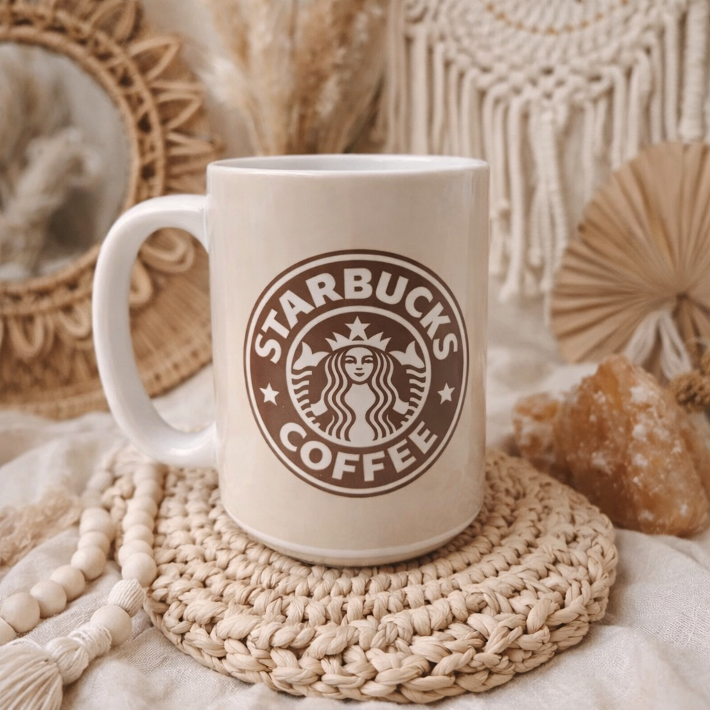 15oz Pre-made Coffee Daisy Mug