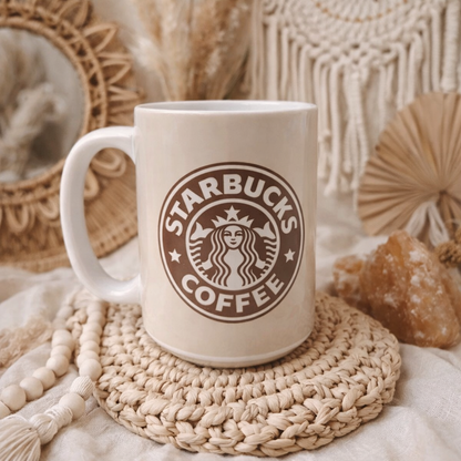 15oz Pre-made Coffee Daisy Mug