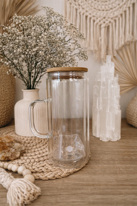 Glass Handle 16oz Snowglobe