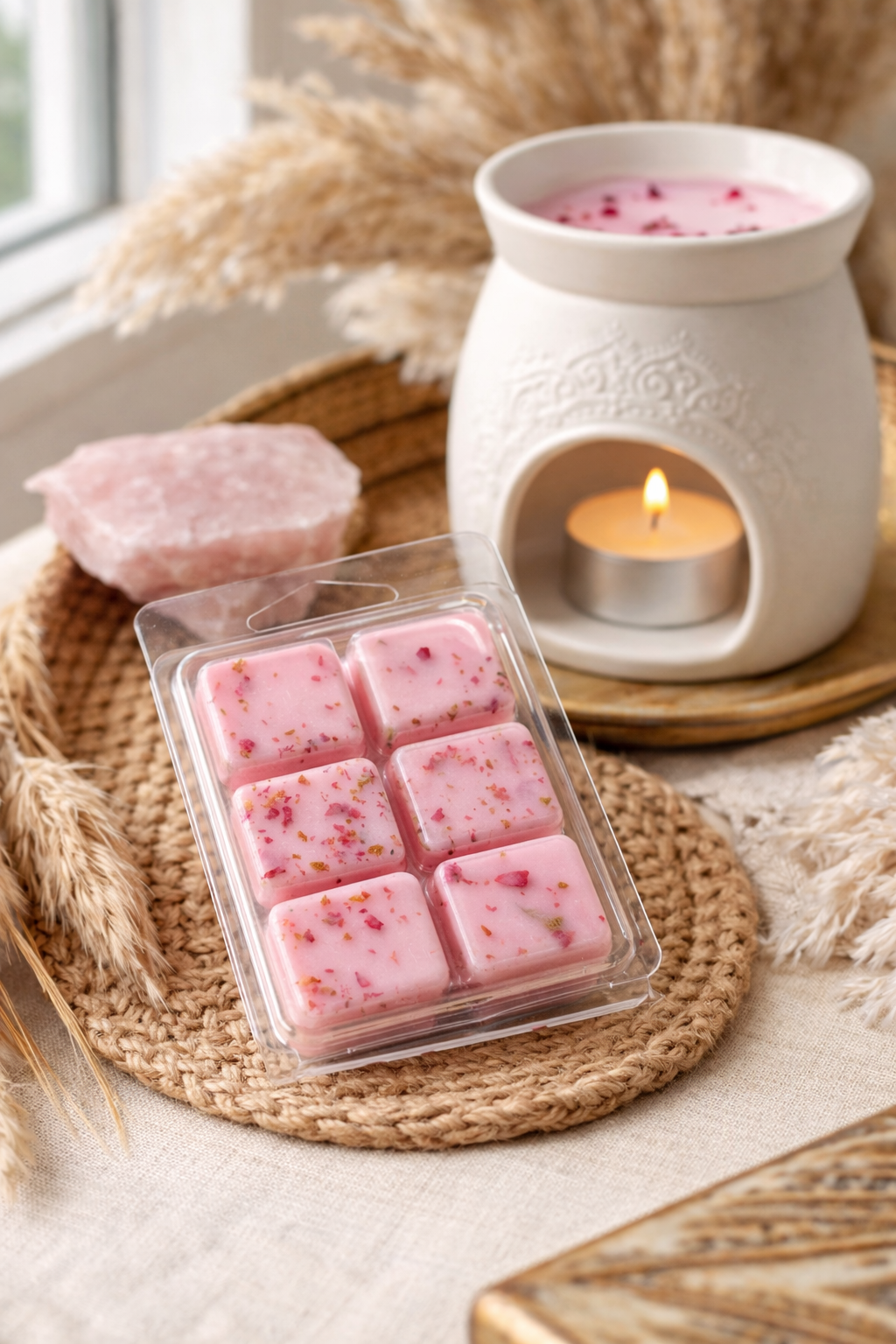 Pink Sugar Perfume Wax Melts – With Dried Botanicals