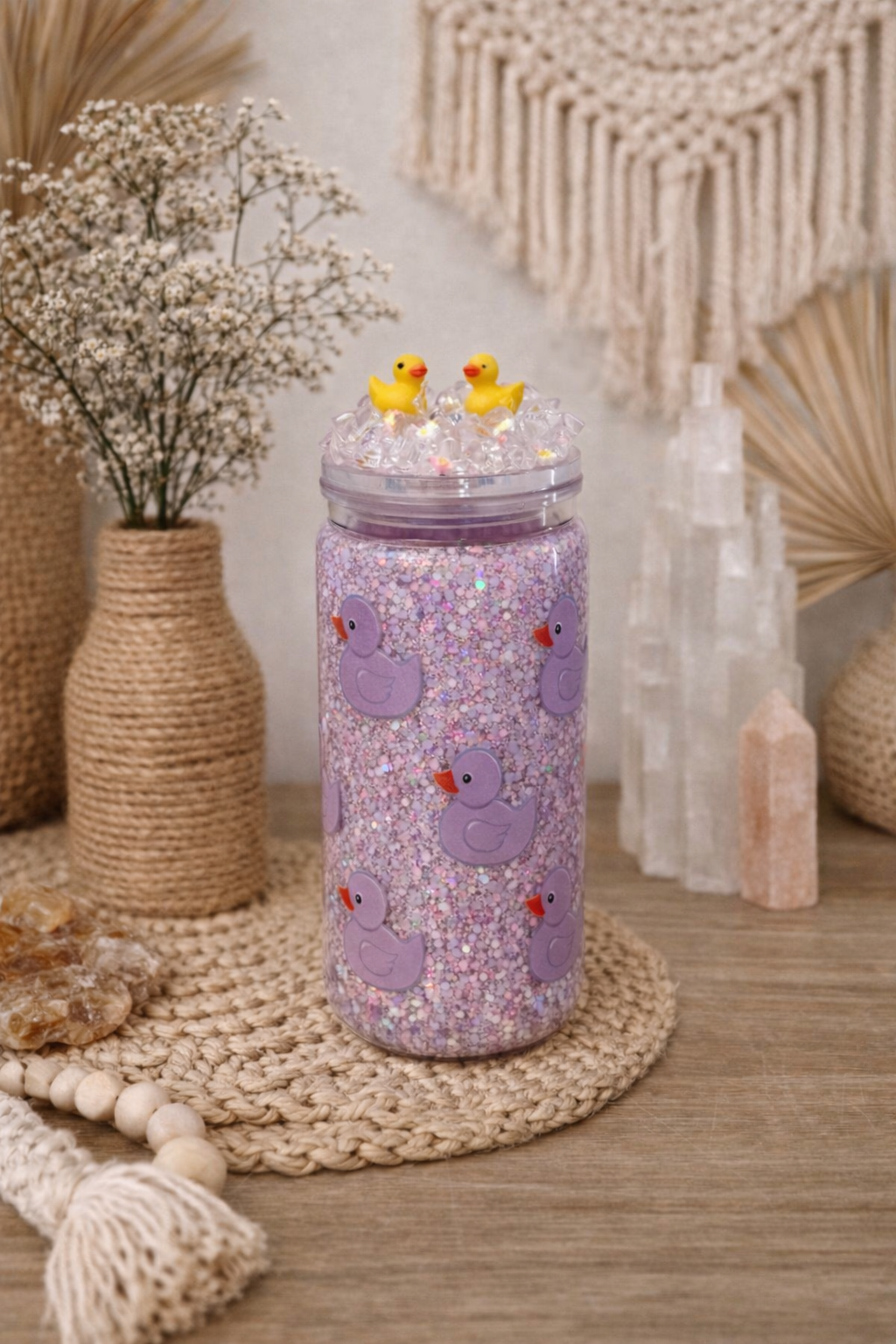 Rubber Duck Sparkle Cup - Snowglobe