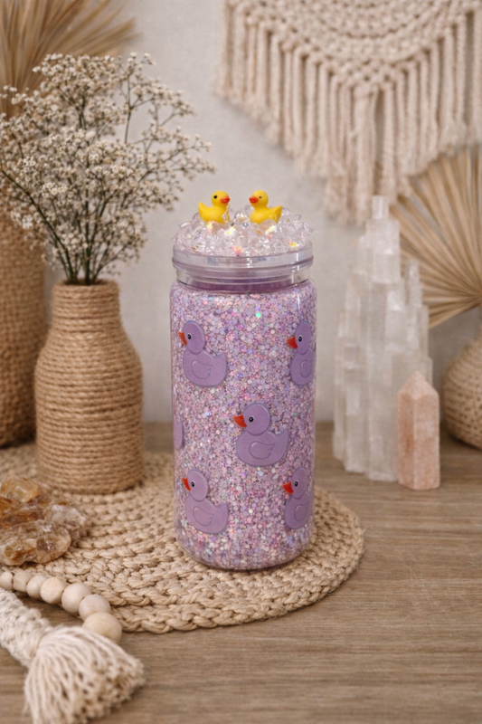 Rubber Duck Sparkle Cup - Snowglobe