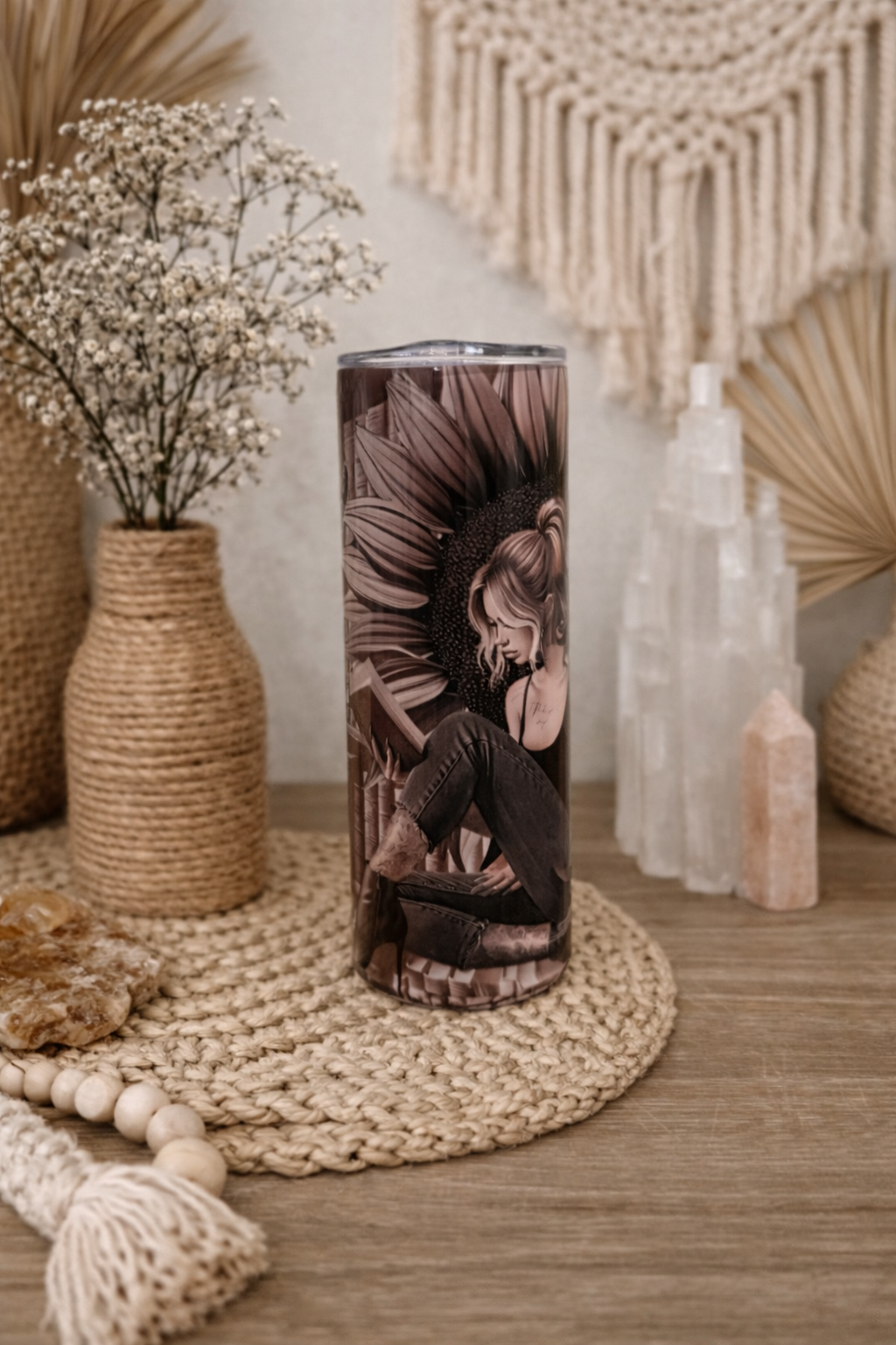 20oz Insulated Cup - Fueled By Caffeine & Books