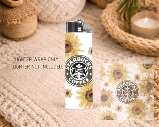 BIC Lighter Wrap #34 - Sunflower Star Bucks