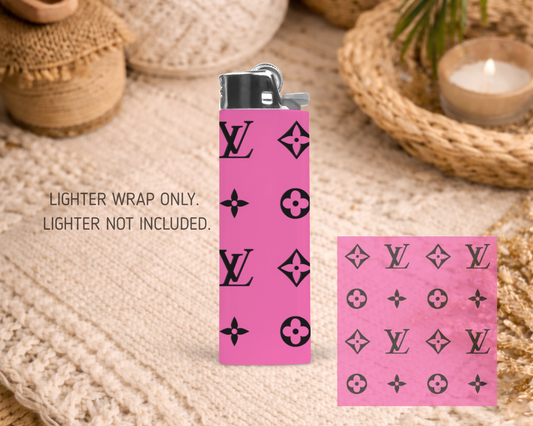 BIC Lighter Wrap #30 - Pink LV