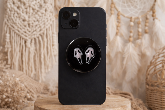 Black 3D Ghostface Pop Socket