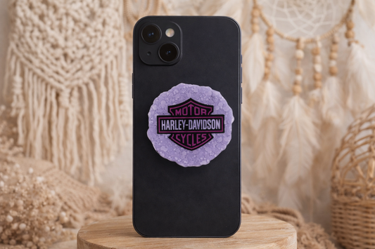 Purple Harley Davidson Pop Socket