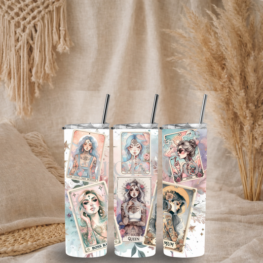 Tarot Queen Cards - 20oz Tumbler