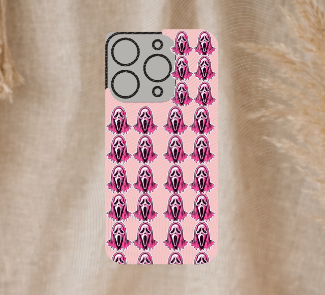 Pink Ghostface Phone Case