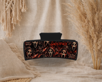 Black Ghostface Claw Clip - Medium