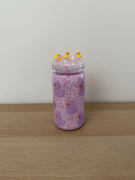 Rubber Duck Sparkle Cup - Snowglobe