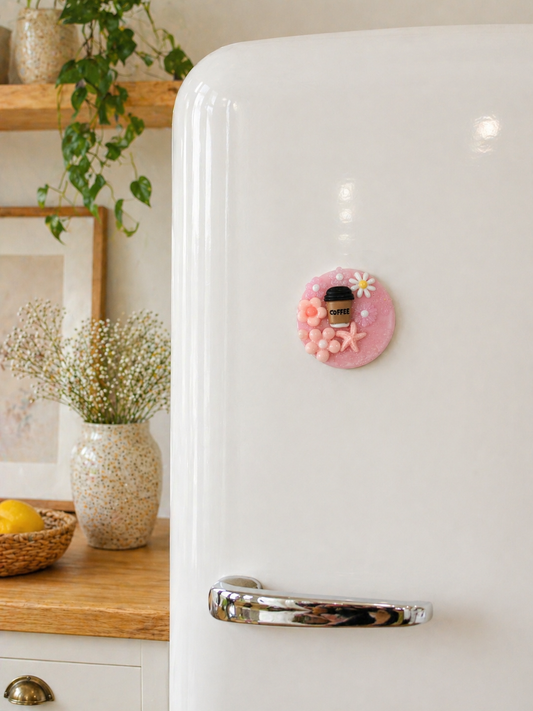 Coffee & Blooms Magnet
