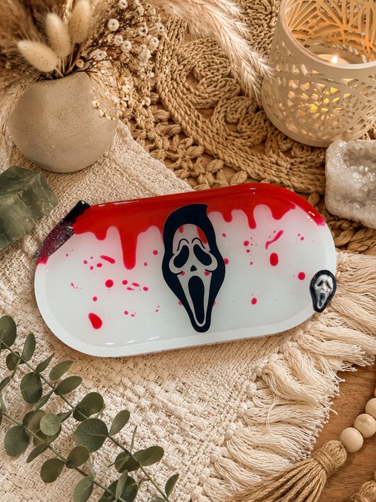 Ghost Face  Blood Drip Trinket Tray
