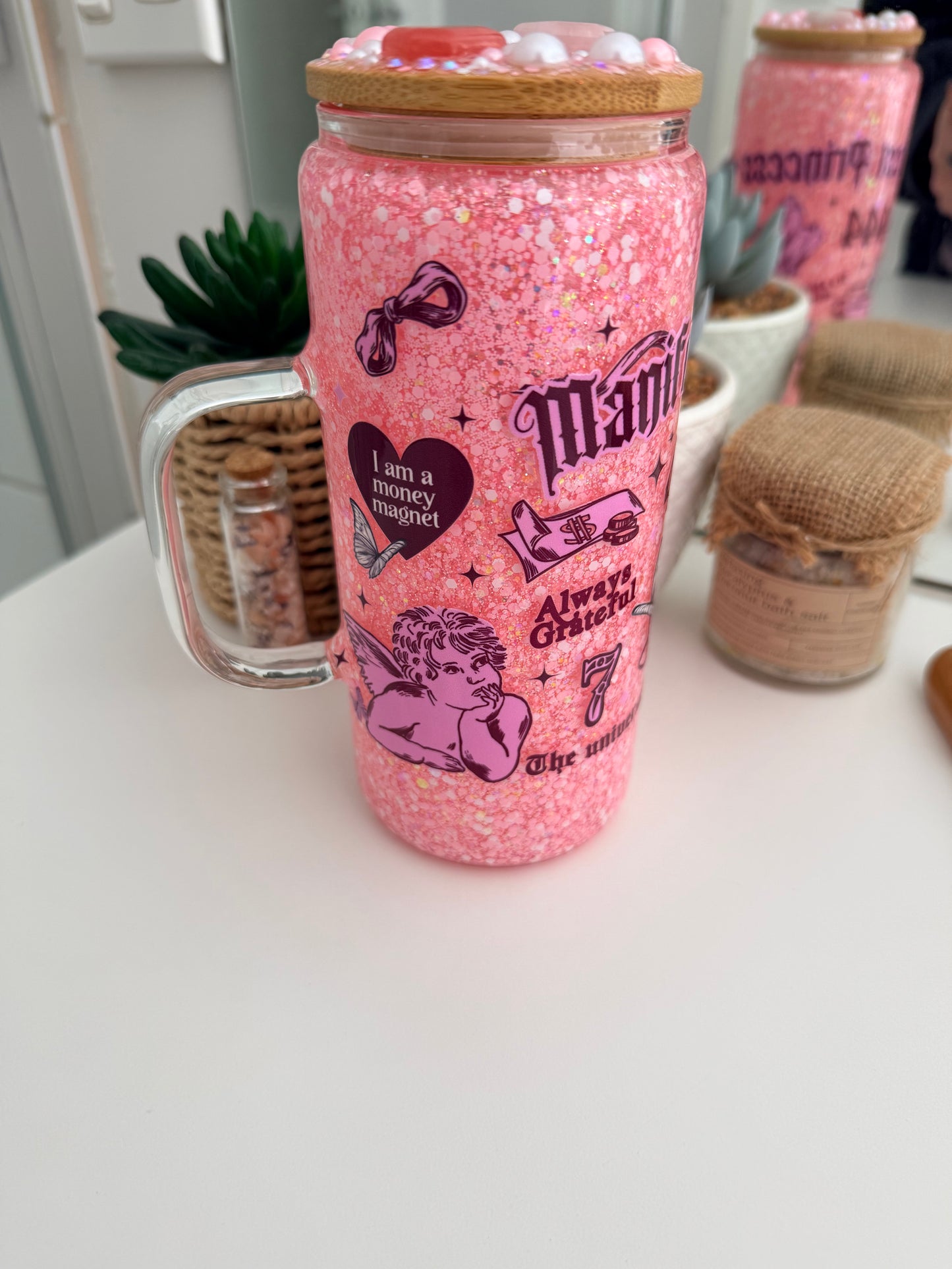 Manifest - Pre Made Snow Globe Tumbler