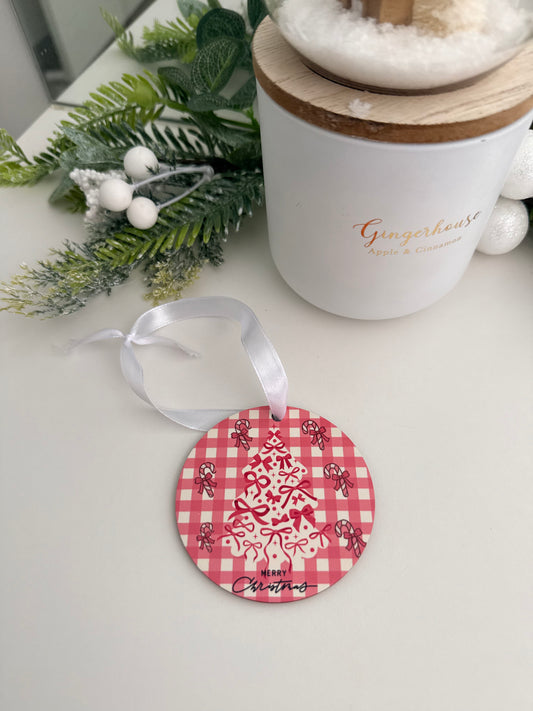 Pink Candy Christmas Ornament