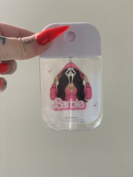 Hand Sanitizer Spray- Ghost Face Barbie