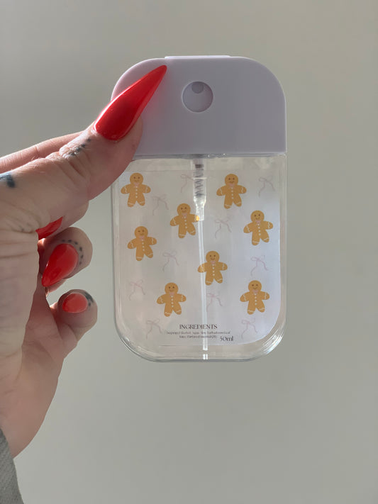 Hand Sanitizer Spray - Ginger Bread & Bows